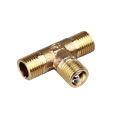 Outer Spiral Tee Brass Joint Fittings